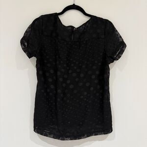 Mark Sheer Dot Blouse - EUC - XL